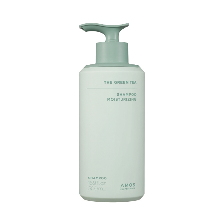Amos Professional Green Tea Shampoo Moisturizing – Grön – 500 ml i gruppen SKÖNHET & HÄLSA / Hår & Styling / Hårvårdsprodukter / Schampo hos TP E-commerce Nordic AB (D42503)