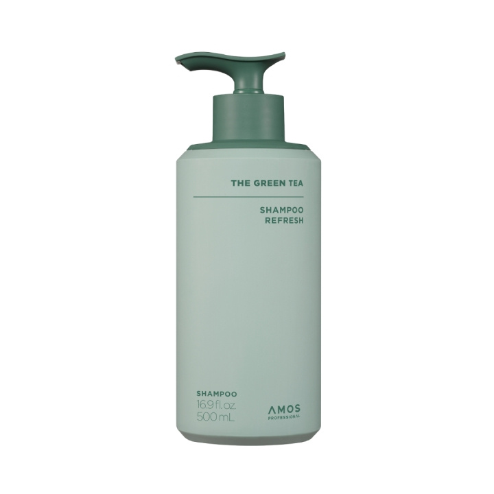 Amos Professional Green Tea Shampoo Refresh – Grön – 500 ml i gruppen SKÖNHET & HÄLSA / Hår & Styling / Hårvårdsprodukter / Schampo hos TP E-commerce Nordic AB (D42504)