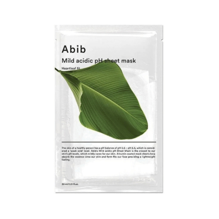 Abib Mild syrahaltig pH-ansiktsmask Heartleaf Fit – 27 ml i gruppen SKÖNHET & HÄLSA / Hudvård / Ansiktsvård / Masker hos TP E-commerce Nordic AB (D42649)