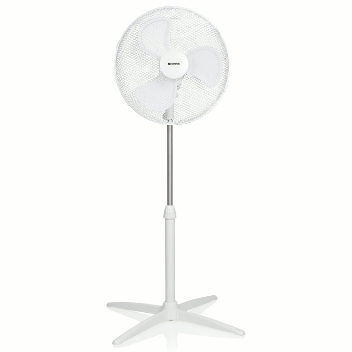 Champion Golvfläkt 40cm GF130 Vit i gruppen HEM, HUSHÅLL & TRÄDGÅRD / Fläktar & Klimatprodukter / Golvfläktar hos TP E-commerce Nordic AB (D42683)