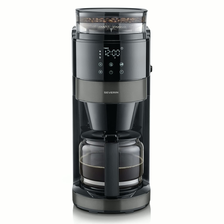 Severin Kaffebryggare med kvarn Dark Inox KA 4830 i gruppen HEM, HUSHÅLL & TRÄDGÅRD / Hushållsmaskiner / Kaffemaskiner & Tillbehör / Kaffebryggare hos TP E-commerce Nordic AB (D42740)