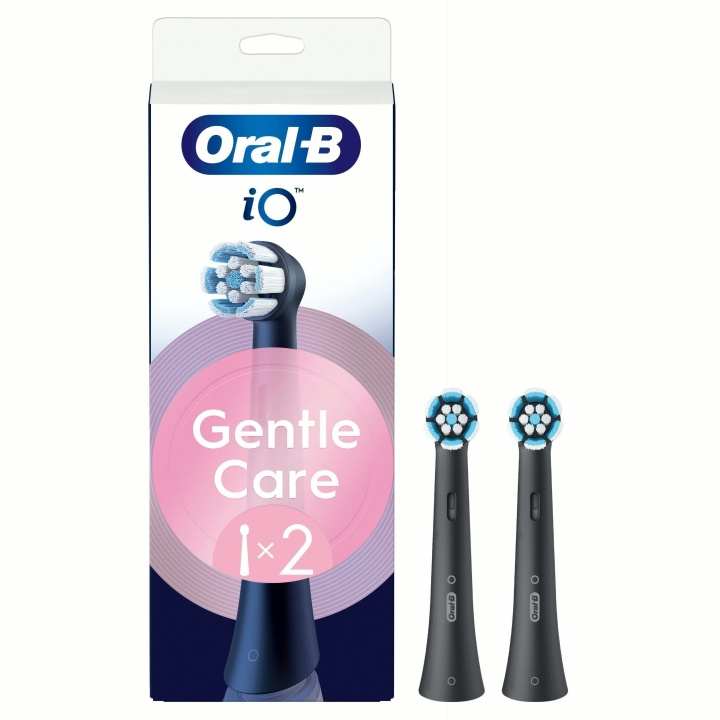 Oral B Borsthuvud iO Gentle Care Black 2st | SKÖNHET & HÄLSA - Munvård - Borsthuvuden & Tillbehör | GameStuff
