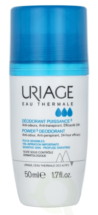 Uriage Deodorant Power3 Anti-transpirant 24h 50 ml i gruppen SKÖNHET & HÄLSA / Doft & Parfym / Deodorant / Deo för honom hos TP E-commerce Nordic AB (D43003)