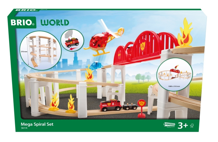 BRIO Mega Spiral-set (36114) | LEKSAKER, BARN- & BABYPRODUKTER - Leksaker - Byggleksaker - Brio tågbanor | GameStuff