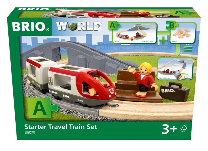 BRIO Startset för resetåg – 36079 | LEKSAKER, BARN- & BABYPRODUKTER - Leksaker - Byggleksaker - Brio tågbanor | GameStuff
