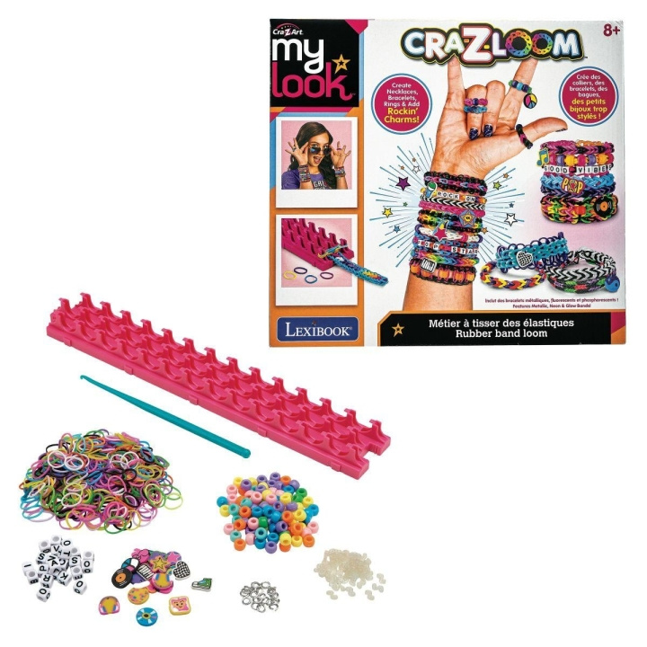 CraZart Cra-Z-Art – Rock \'n\' roll-armband med gummibandsvävstol (CRLOOM6) i gruppen LEKSAKER, BARN- & BABYPRODUKTER / Leksaker / Pyssel hos TP E-commerce Nordic AB (D43188)