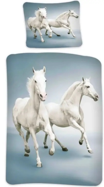 BrandMac Sängkläder – Vuxenstorlek 140 x 200 cm – White Horse (1000517) i gruppen HEM, HUSHÅLL & TRÄDGÅRD / Inredning / Sängkläder hos TP E-commerce Nordic AB (D43220)