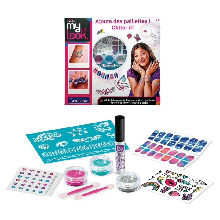 Cra-Z-Art Glittrande glittertatueringar & naglar (CRSS16) i gruppen LEKSAKER, BARN- & BABYPRODUKTER / Leksaker / Pyssel hos TP E-commerce Nordic AB (D43289)