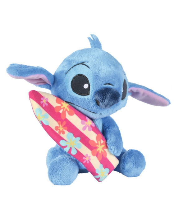 Disney Stitch med surfbräda (25 cm) i gruppen LEKSAKER, BARN- & BABYPRODUKTER / Babyleksaker / Gosedjur hos TP E-commerce Nordic AB (D43290)