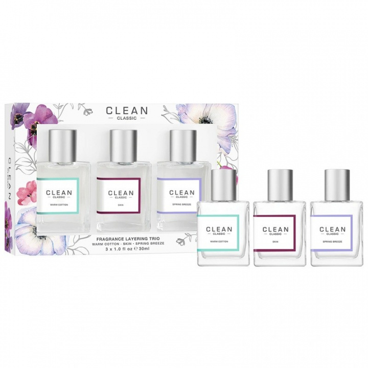Clean Clean XMAS Classic Layering EdP 3x30 ml – Presentförpackning i gruppen SKÖNHET & HÄLSA / Doft & Parfym / Parfym / Parfymboxar hos TP E-commerce Nordic AB (D43303)