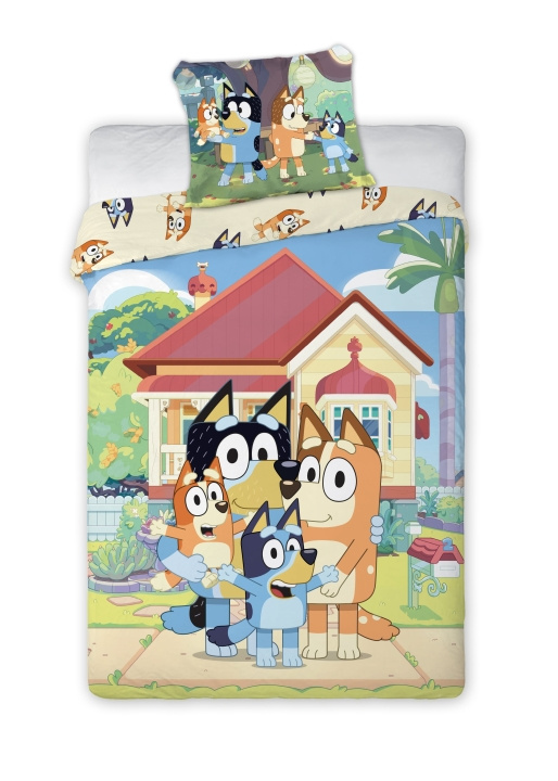 BrandMac Sängkläder – Juniorstorlek 100 x 140 cm – Bluey Family (1029599) | LEKSAKER, BARN- & BABYPRODUKTER - Barntextilier - Sängkläder | GameStuff