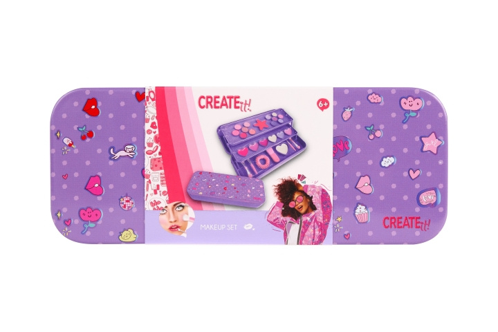 CREATE it! 3-lagers sminkburk, lila (884504B) i gruppen LEKSAKER, BARN- & BABYPRODUKTER / Leksaker / Lilla hemmet & Rollek hos TP E-commerce Nordic AB (D43456)