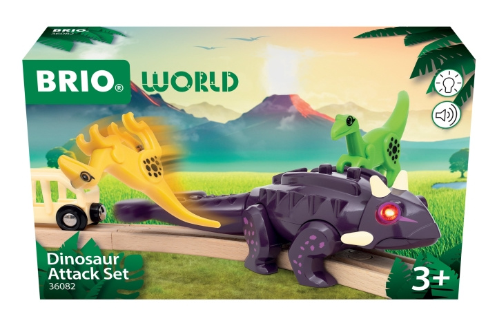 BRIO Dinosaur Attack-set (36082) i gruppen LEKSAKER, BARN- & BABYPRODUKTER / Leksaker / Lekset hos TP E-commerce Nordic AB (D43487)