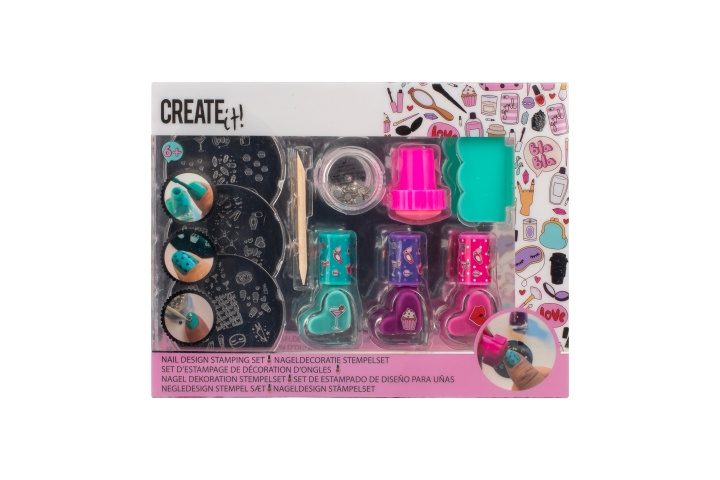 CREATE it! Nageldekorationsset Stampy (84503) i gruppen LEKSAKER, BARN- & BABYPRODUKTER / Leksaker / Lilla hemmet & Rollek hos TP E-commerce Nordic AB (D43539)