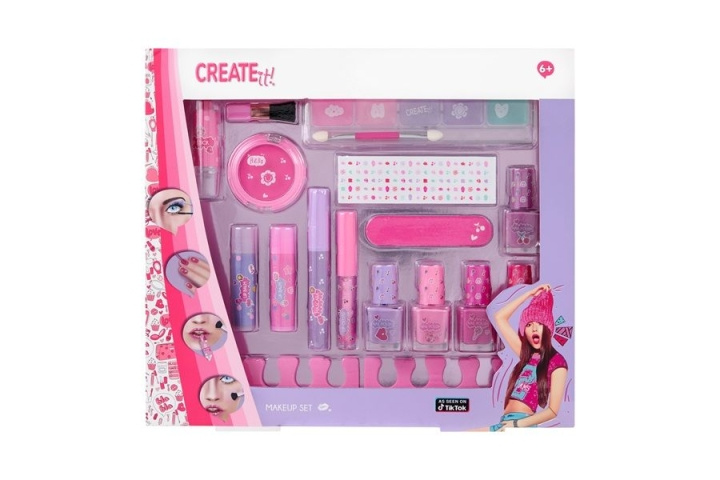 CREATE it! Sminklåda (884511V3) i gruppen LEKSAKER, BARN- & BABYPRODUKTER / Leksaker / Lilla hemmet & Rollek hos TP E-commerce Nordic AB (D43543)