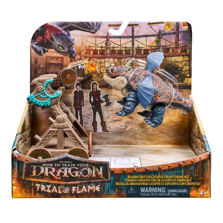 Dragons Blazing Battle – Gronckle mot katapulten i gruppen LEKSAKER, BARN- & BABYPRODUKTER / Leksaker / Figurer, Miniatyrer & tillbehör hos TP E-commerce Nordic AB (D43678)