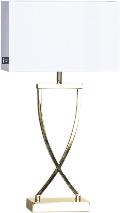 By Rydéns Bordslampa Omega 52 cm mässing/vit 2829610-5000 By Rydéns