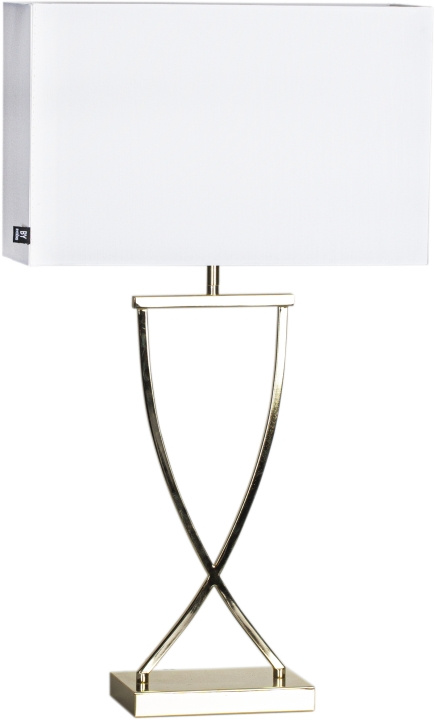 By Rydéns Bordslampa Omega 69 cm mässing/vit 2829620-5000 By Rydéns