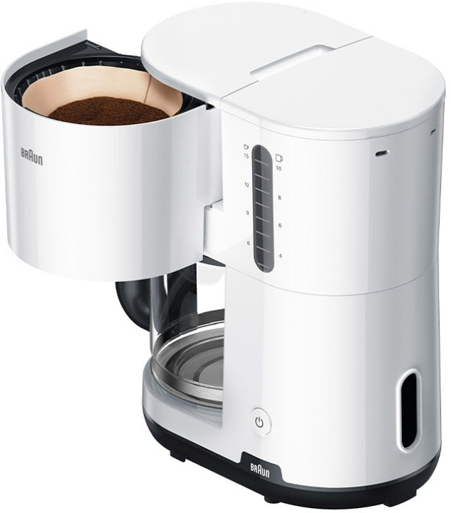 Braun Kaffebryggare KF1100WH Braun i gruppen HEM, HUSHÅLL & TRÄDGÅRD / Hushållsmaskiner / Kaffemaskiner & Tillbehör / Kaffebryggare hos TP E-commerce Nordic AB (D43852)
