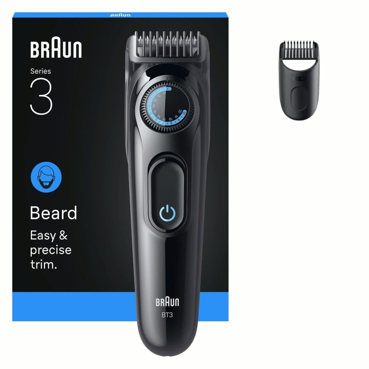 Braun Skäggtrimmer Styler BT3500 Black/Blue i gruppen SKÖNHET & HÄLSA / Hår & Styling / Rakning & Trimning / Skäggtrimmers & Tillbehör hos TP E-commerce Nordic AB (D44026)