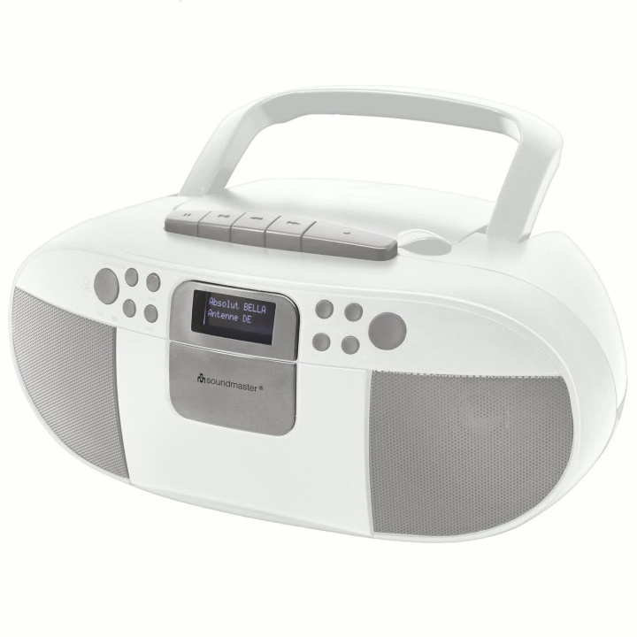Soundmaster Boombox CD/MP3 DAB+/FM-radio Kassett USB SCD7800WE Vit i gruppen HEMELEKTRONIK / Ljud & Bild / Hemmabio, HiFi & Bärbart / Bärbar musikspelare / CD-spelare hos TP E-commerce Nordic AB (D44033)