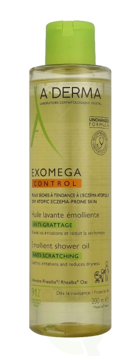 A-Derma Exomega Control Emollient Shower Oil 200 ml