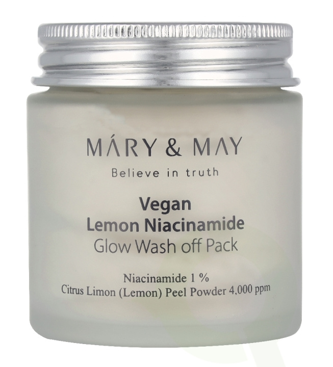 Mary & May Mary&May Lemon Niacinamide Glow Wash Off Pack 125 g i gruppen SKÖNHET & HÄLSA / Hudvård / Ansiktsvård / Rengöring hos TP E-commerce Nordic AB (D44200)