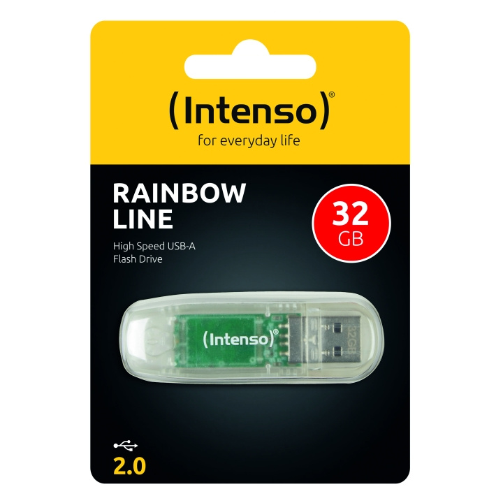 Intenso Rainbow Line 32GB Transparent Intenso i gruppen HEMELEKTRONIK / Lagringsmedia / USB-minnen hos TP E-commerce Nordic AB (D44340)