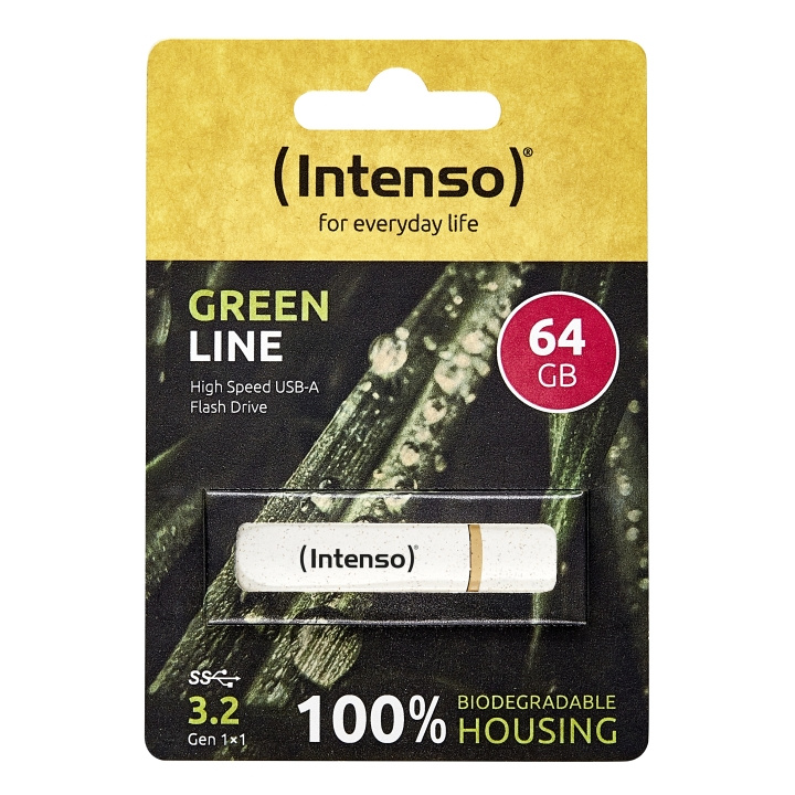 Intenso Green Line 64GB Intenso i gruppen HEMELEKTRONIK / Lagringsmedia / USB-minnen hos TP E-commerce Nordic AB (D44343)