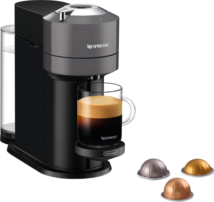 Nespresso Kapselmaskin Vertuo NEXT ENV120.GY Nespresso i gruppen HEM, HUSHÅLL & TRÄDGÅRD / Hushållsmaskiner / Kaffemaskiner & Tillbehör hos TP E-commerce Nordic AB (D44499)