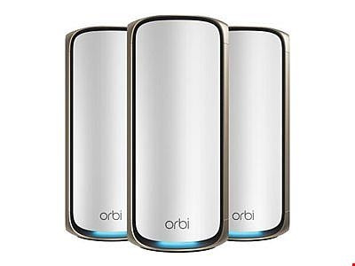 Netgear Router Orbi 970 WiFi 7 Mesh system 3-Pack (RBE973S) - White Netgear i gruppen DATORER & KRINGUTRUSTNING / Nätverk / WiFi Extenders hos TP E-commerce Nordic AB (D44503)
