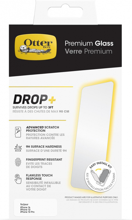 Otterbox Glass Iphone 16e/14/13/13 Pro - Clear i gruppen SMARTPHONE & SURFPLATTOR / Mobilskydd / Apple / iPhone 16 hos TP E-commerce Nordic AB (D44602)