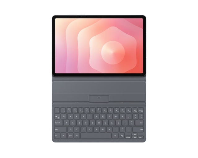 Samsung Galaxy Tab S11 Book Cover Slim Keyboard - Black Samsung i gruppen DATORER & KRINGUTRUSTNING / Möss & Tangentbord / Tangentbord hos TP E-commerce Nordic AB (D44828)
