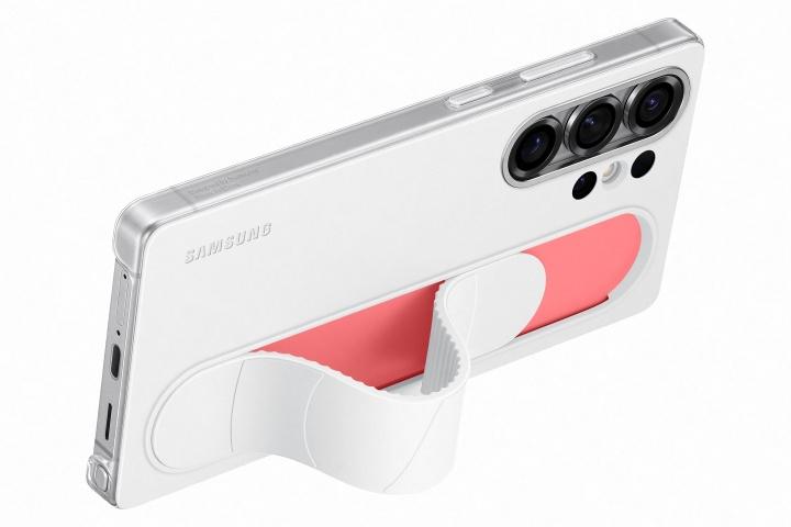 Samsung Galaxy S25 Ultra Standing Grip Case - White i gruppen SMARTPHONE & SURFPLATTOR / Mobilskydd / Samsung hos TP E-commerce Nordic AB (D44885)