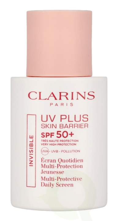 Clarins Invisible UV Plus Skin Barrier SPF50 30 ml UVA UVB Pollution i gruppen SKÖNHET & HÄLSA / Hudvård / Solskydd & Tanning / Solskydd hos TP E-commerce Nordic AB (D45084)