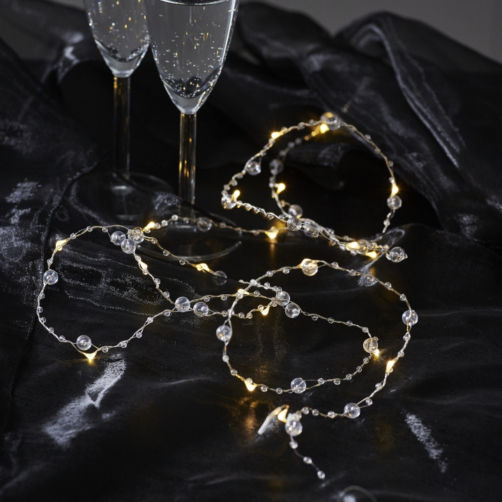Star Trading Ljusslinga 728-35 Dewdrop Transparent 20 Star Trading i gruppen HEMELEKTRONIK / Belysning / LED-slingor hos TP E-commerce Nordic AB (D45251)