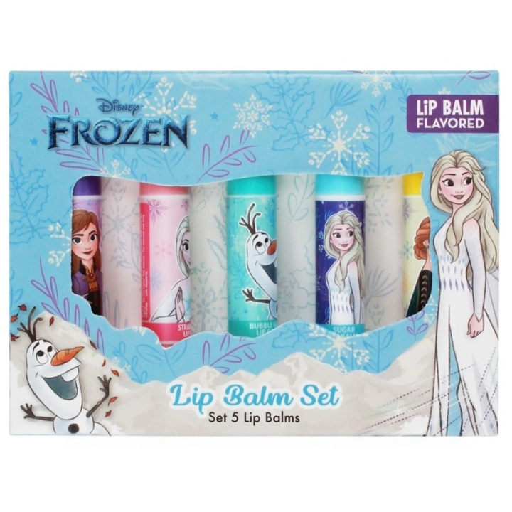 Disney Frozen Lip Balm Collection 5pcs i gruppen SKÖNHET & HÄLSA / Makeup / Läppar / Läppbalsam hos TP E-commerce Nordic AB (D45422)