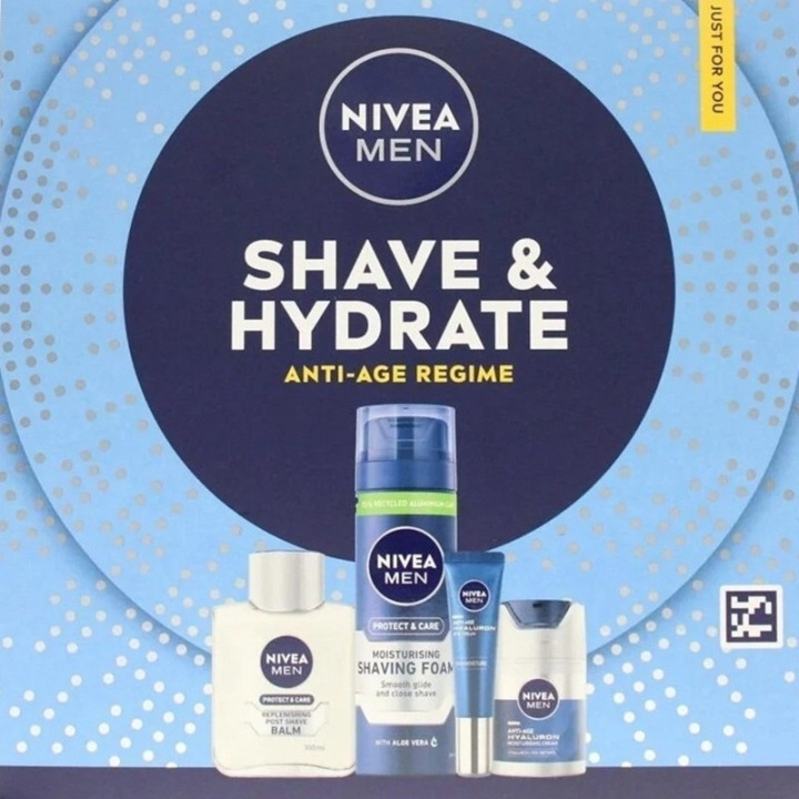 Nivea Giftset Nivea Men Shave & Hydrate 4pcs i gruppen SKÖNHET & HÄLSA / Hår & Styling / Rakning & Trimning / Aftershave hos TP E-commerce Nordic AB (D45434)