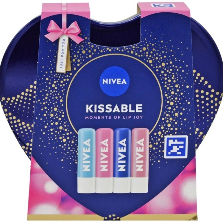 Nivea Giftset Nivea Kissable Moments Of Lip Joy 4pc i gruppen SKÖNHET & HÄLSA / Makeup / Läppar / Läppbalsam hos TP E-commerce Nordic AB (D45437)