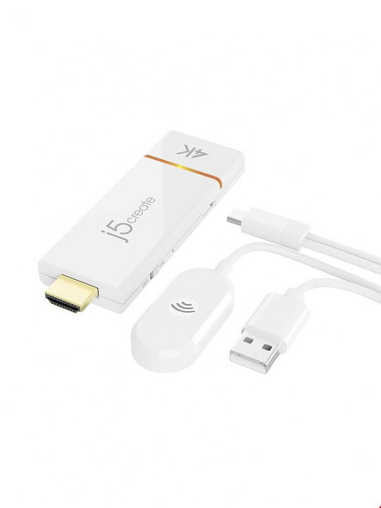 j5create J5 Screencast 4K Wireless Display Adapter J5create i gruppen HEMELEKTRONIK / Ljud & Bild / TV & Tillbehör / Mediaspelare & Smart TV-boxar hos TP E-commerce Nordic AB (D45445)