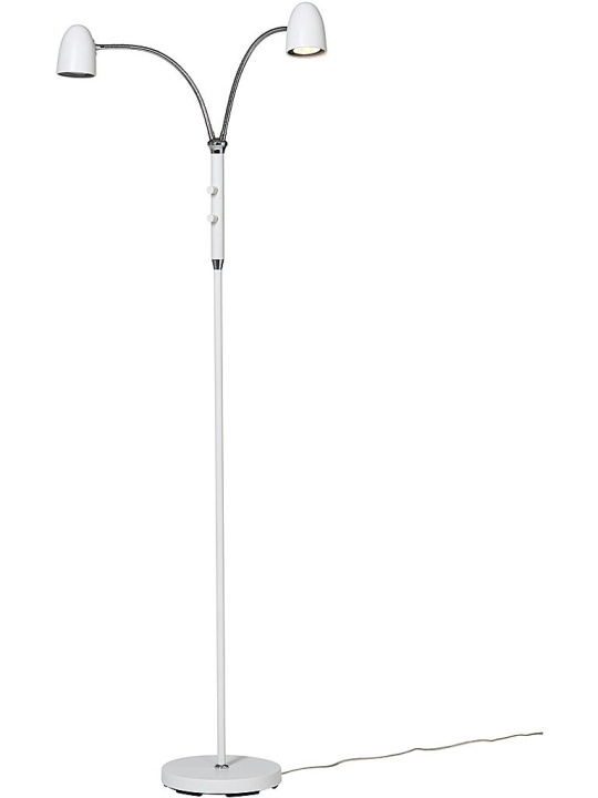 Armaturhantverk Golvlampa Koster Vit 2-armad G 898/05 Armaturhantverk i gruppen HEMELEKTRONIK / Belysning / Golvlampor hos TP E-commerce Nordic AB (D45533)