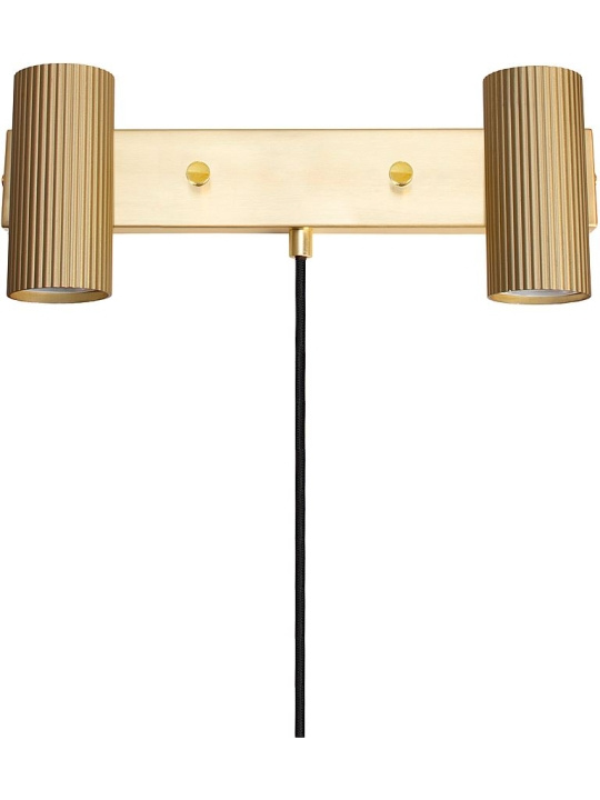 Globen Lighting Vägglampa Hubble 2 Borstad Mässing Globen Lighting i gruppen HEMELEKTRONIK / Belysning / Vägglampor hos TP E-commerce Nordic AB (D45552)