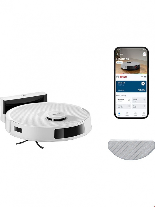 Bosch Robotdammsugare Spotless BCRC1W Bosch i gruppen HEM, HUSHÅLL & TRÄDGÅRD / Städprodukter / Dammsugare & Tillbehör / Robotdammsugare hos TP E-commerce Nordic AB (D45745)