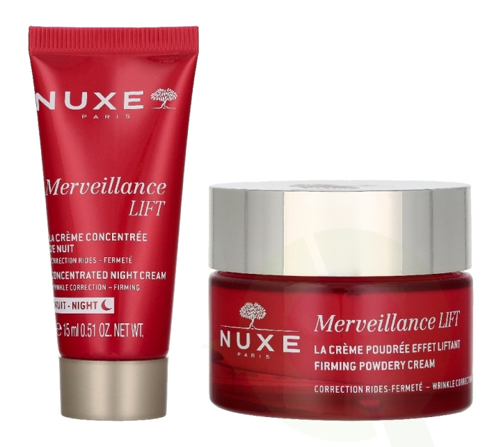 Nuxe Merveillance Lift Set 65 ml Firming Powder Cream 50ml/Concentrated Night Cream 15ml i gruppen SKÖNHET & HÄLSA / Hudvård / Ansiktsvård hos TP E-commerce Nordic AB (D45832)