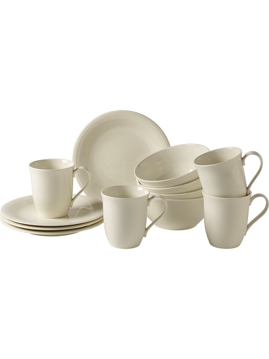 LIKE by Villeroy & Boch Group Frukostset Color Loop Natural 12-pack LIKE by Villero i gruppen HEM, HUSHÅLL & TRÄDGÅRD / Köksredskap / Övriga köksredskap hos TP E-commerce Nordic AB (D45980)