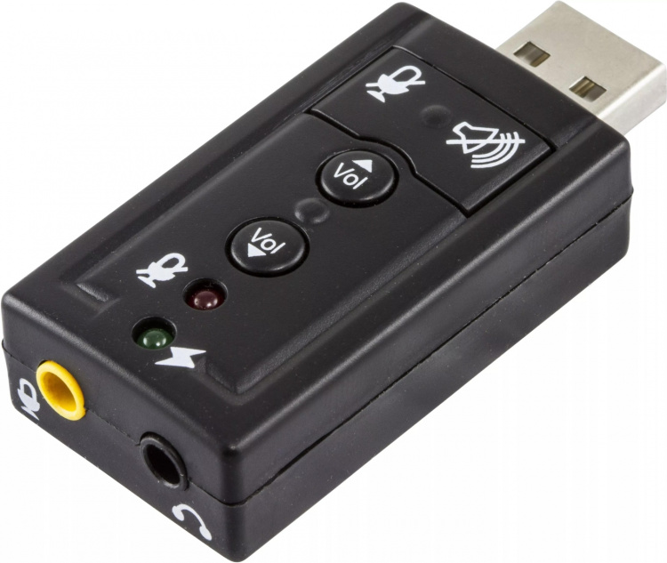 USB Ljudkort med Volymkontroll (UAC-03)