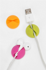 Kabelhållare-Kabelclips Mini, 6-pack (Gul/Rosa/Grön) Kabelhållare-Kabelclips Mini, 6-pack (Gul/Rosa/Grön)