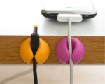 Kabelhållare-Kabelclips Mini, 6-pack (Gul/Rosa/Grön) Kabelhållare-Kabelclips Mini, 6-pack (Gul/Rosa/Grön)