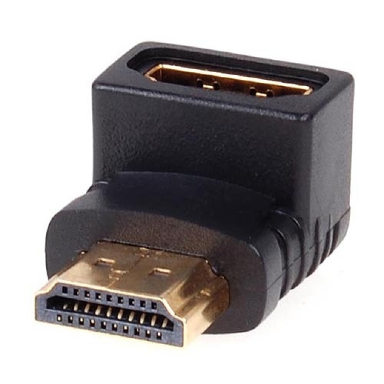 Adapter, HDMI hona till vinklad HDMI hane Adapter, HDMI hona till vinklad HDMI hane