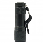 9 LED UV-ficklampa, 405nm (Svart)